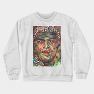 SUN RA watercolor portrait Crewneck Sweatshirt